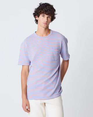 LA PAZ GUERREIRO T-SHIRT WIND BLUE / SUNRISE STRIPES