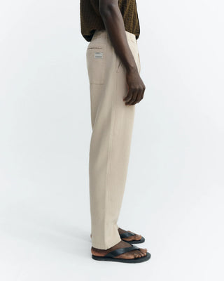 THINKING MU LIGHT TRAVEL PANTS OATMETAL