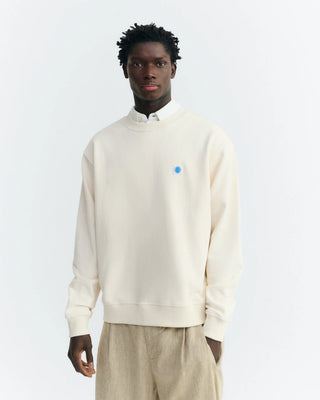 THINKING MU SOL CONTRAST PANNACOTA LEON SWEATSHIRT ECRU