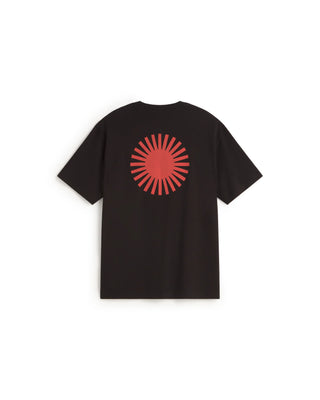THINKING MU SOL CONTRAST BLACK AARON TEE BLACK