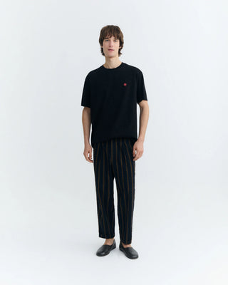 THINKING MU SOL CONTRAST BLACK AARON TEE BLACK