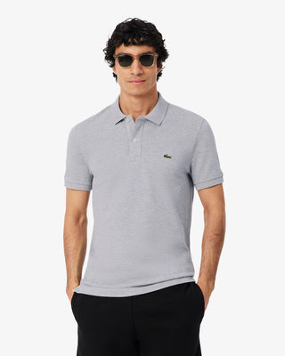 LACOSTE SLIM FIT PIQUÉ POLO SILVER CHINE PH4012