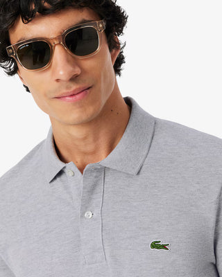 LACOSTE SLIM FIT PIQUÉ POLO SILVER CHINE PH4012