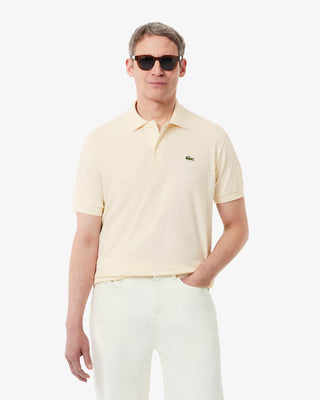 LACOSTE CLASSIC FIT STRETCH PIQUÉ POLO NATURAL CLAIR PH9851
