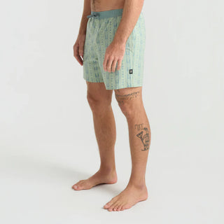 ROARK SHOREY BOARDSHORT STRIPE SEA FOAM