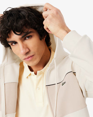 LACOSTE ZIPPED COLORBLOCK HOODIE LAPLAND SH0892