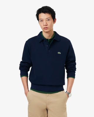 LACOSTE SH5781 POLO SWEATSHIRT 166 NAVYBLUE