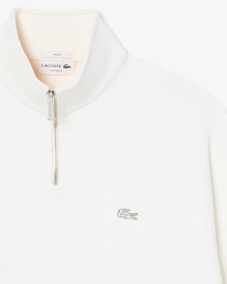 LACOSTE SH7759 HALF ZIP SWEATSHIRT 70V FLOUR