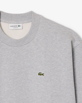 LACOSTE SH8868 CREWNECK CCA SILVER CHINE