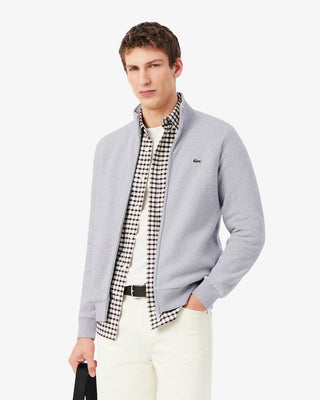 LACOSTE SH8870 ZIP SWETSHIRT CCA SILVER CHINE