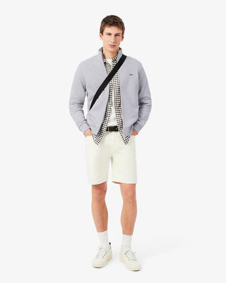 LACOSTE SH8870 ZIP SWETSHIRT CCA SILVER CHINE