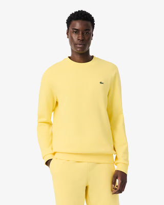 LACOSTE CLASSIC FIT COTTON SWEATSHIRT YELLOW SH9801