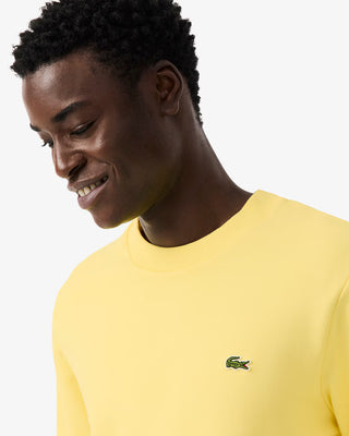 LACOSTE CLASSIC FIT COTTON SWEATSHIRT YELLOW SH9801