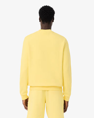 LACOSTE CLASSIC FIT COTTON SWEATSHIRT YELLOW SH9801