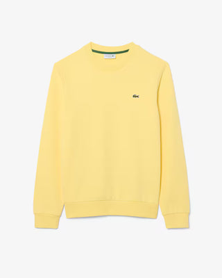 LACOSTE CLASSIC FIT COTTON SWEATSHIRT YELLOW SH9801