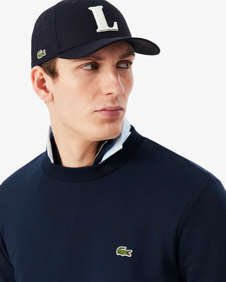 LACOSTE CLASSIC FIT COTTON SWEATSHIRT NAVY BLUE SH9801