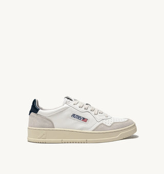 AUTRY MEDALIST LOW  WHITE  SPACE LEATHER/BEIGE SUEDE - AULWLS28