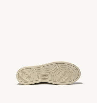 AUTRY MEDALIST LOW  WHITE  SPACE LEATHER/BEIGE SUEDE - AULWLS28