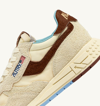 AUTRY REELWIND LOW BROWN NUT NYLON SUEDE - WWLWUP01