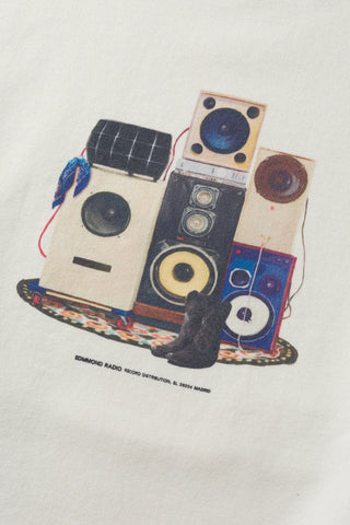 EDMMOND SOUND SYSTEM SWEATSHIRT  PLAIN OFFWHITE
