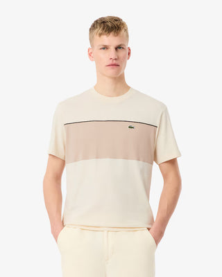 LACOSTE CLASSIC FIT COLORBLOCK COTTON T-SHIRT LAPLAND TH0896