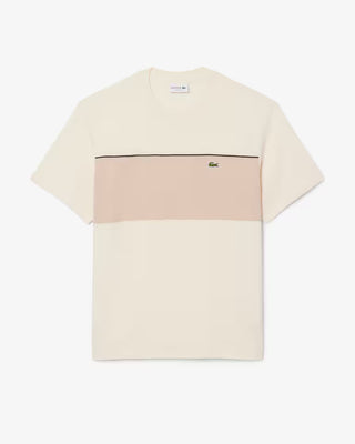 LACOSTE CLASSIC FIT COLORBLOCK COTTON T-SHIRT LAPLAND TH0896