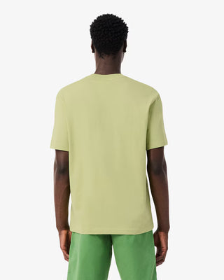 LACOSTE CLASSIC FIT COLORBLOCK COTTON T-SHIRT BIRCH TH0896