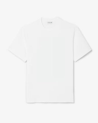 LACOSTE CLASSIC FIT BACK PRINT HEAVY COTTON T-SHIRT WHITE TH1750