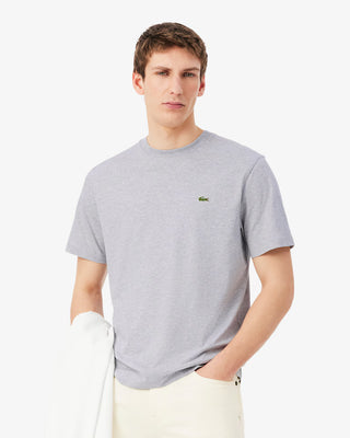 LACOSTE COTTON T-SHIRT SILVER CHINE TH7318