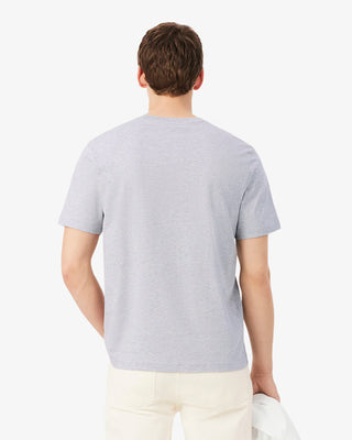 LACOSTE COTTON T-SHIRT SILVER CHINE TH7318