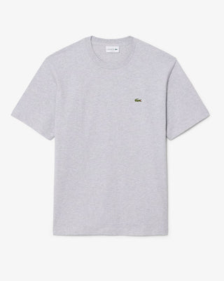 LACOSTE COTTON T-SHIRT SILVER CHINE TH7318