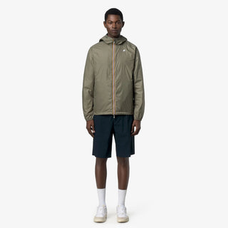 KWAY JAKE PLUS.2 REVERSIBLE JACKET BLUE DEPTH-GREEN LICHEN
