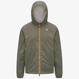 KWAY JAKE COTTON REVERSIBLE JACKET BEIGE LT-GREEN LICHEN