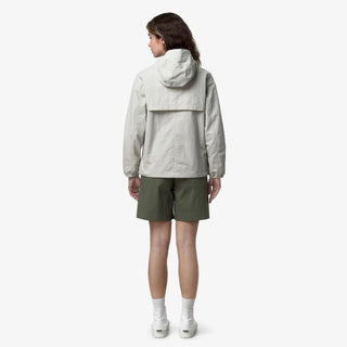 KWAY JAKE COTTON REVERSIBLE JACKET BEIGE LT-GREEN LICHEN
