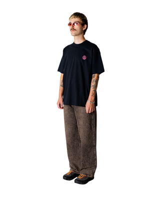 WOODBIRD WBBRAINE DUMP TEE BLACK