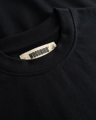 WOODBIRD WBBRAINE DUMP TEE BLACK