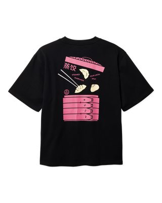 WOODBIRD WBBRAINE DUMP TEE BLACK