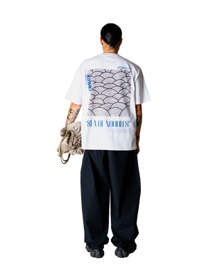 WOODBIRD WBBRAINE SEA TEE WHITE