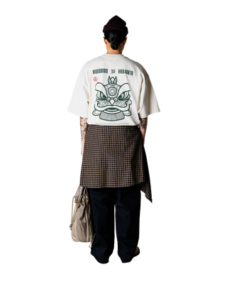WOODBIRD WBBRAINE LION TEE OFFWHITE