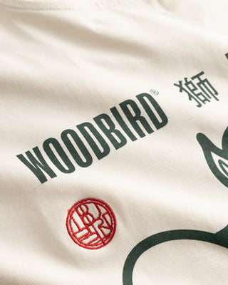 WOODBIRD WBBRAINE LION TEE OFFWHITE
