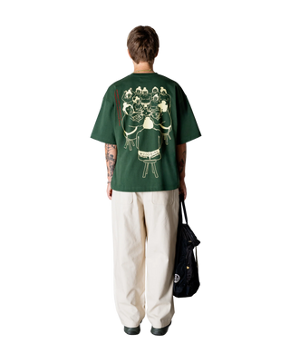 WOODBIRD WBBRAINE SUMA TEE PINE GREEN