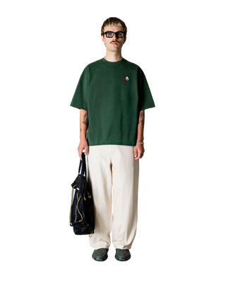 WOODBIRD WBBRAINE SUMA TEE PINE GREEN