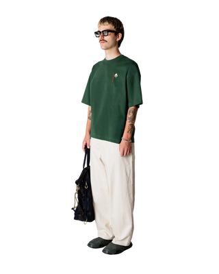 WOODBIRD WBBRAINE SUMA TEE PINE GREEN