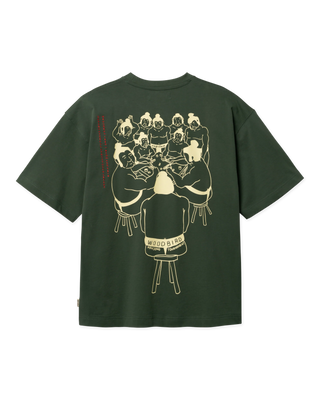 WOODBIRD WBBRAINE SUMA TEE PINE GREEN