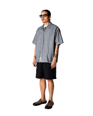 WOODBIRD WBWANG TAI STRIPE SHIRT BLACK STRIPE