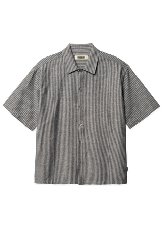 WOODBIRD WBWANG TAI STRIPE SHIRT BLACK STRIPE