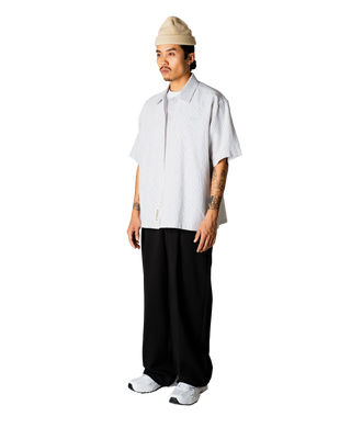 WOODBIRD WBWANG TAI STRIPE SHIRT WHITE STRIPE