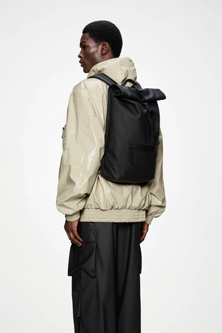 RAINS ROLLTOP RUCKSACK BLACK 13320001