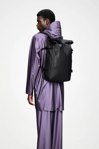 RAINS ROLLTOP RUCKSACK LARGE BLACK 14590001