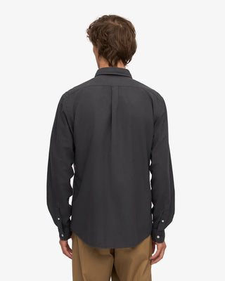 COLORFUL STANDARD ORGANIC BUTTON DOWN SHIRT LAVA GREY